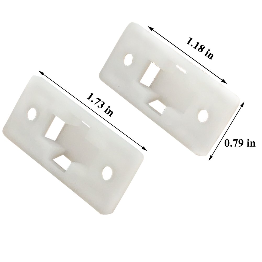 Loghot 6 Sets Nylon AntiTip Furniture Anchor Straps White Attach