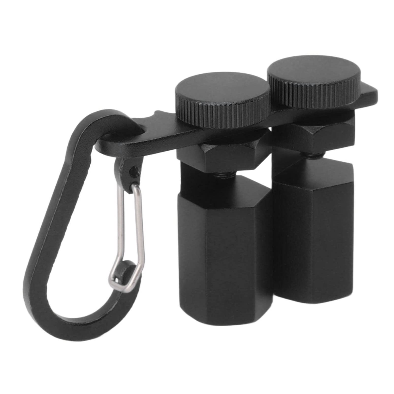 Fockety Tall Stair Gauges for Framing Square with Holder and Carabiner, Stair Stringer Layout Stair Gauge Knobs Tool for Carpentry Squares Stair and Rafter Gauge Clamps, Circular Saw