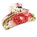 Kaide Florals Pattern Plastic Acrylic Claw Hair Clip Clamp,Jaw Hair clip Barrette for Girls and Women