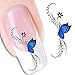 30pcs Christmas Nail Art Sticker Xmas Snowflakes Winter Designs Nail Decals Water Transfer for Women Teens Kid DIY Nail Decoration