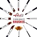 CYBER MONDAY SALE- Artit Paint Brush Set, 12 Piece Nylon Brushes for Acrylic, Watercolor, Oil, Nail & Face Painting, All-in-1 Bundle Includes Portable Case & White Palette, Long Handle & Easy to Clean
