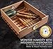 Schmécké 250 Cigar Thermoelectric Cigar Cooler Humidor with Stainless Steel Trim Finish, Spanish Cedar Wood Shelves and Drawer with Built in Hygrometer
