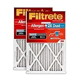 Filtrete 16x25x1, AC Furnace Air Filter, MPR 1000D, Micro Allergen PLUS DUST, 2-Pack