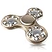 Fidget Spinner, HoneyAKE Tri Finger Spinner EDC Fidget Toy High Speed Stainless Steel Bearing Metal Material Hand Spinner for ADD ADHD Focus Anxiety Stress Relief Boredom Killing Time (Gold)