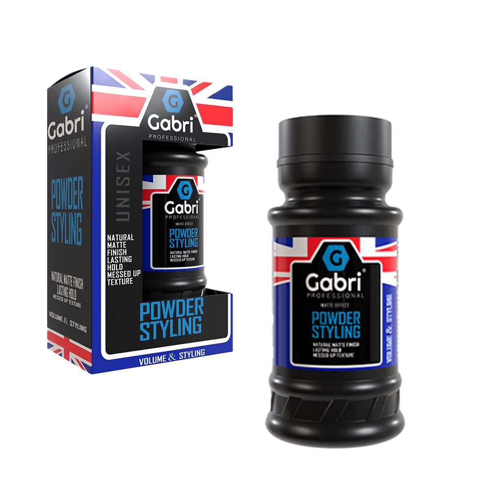 Gabri Hair Styling Powder 21g, Texture Powder, Hair Powder Men, Volumizing Thickening Dust, Flexible Hold, Matt Look, Maximum Control (Volume Styling (Pack of 1))