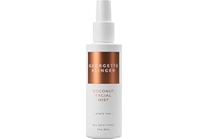 Georgette Klinger Coconut Facial Mist - Hydrating, Long-Lasting Makeup Setting Spray with Moisturizing Antioxidants for Dewy Matte Face, Protects and Plumps Dehydrated Skin - 4.2 oz