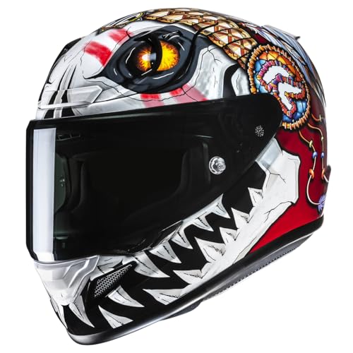 HJC, Casco Moto Integrale RPHA 12 KEPINA White/Red MC1, XXL