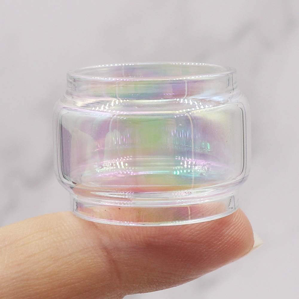ShuiKBest Replacement Rainbow Bulb Glass Tube for UFORCE T1/T2 Crown v4 Kylin V2 Cleito Pro Mfeng Tank (3 Pieces) (for Zeus durl RTA)