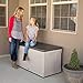LIFETIME 60186 Heavy-Duty Outdoor Storage Deck Box, 116 Gallon, Desert Sand/Brown