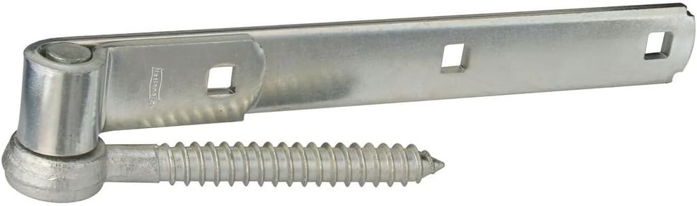 National Hardware N129-726 290BC Screw Hook/Strap Hinges in Zinc plated, 2 pack