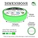 Glow in The Dark Tape 1 Roll 16.8 ft x .8 in, Bright Neon Green Glowing Luminous Party Sticker, Waterproof, Photoluminescent Marker, Perfect for Light Switches Steps Stairs