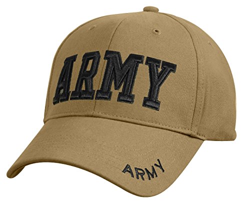 Rothco Deluxe Army Embroidered Low Profile Insignia Cap, Coyote Brown