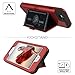 WeLoveCase iPhone 6/6s Wallet Case Defender Wallet Design with Hidden Back Mirror and Card Holder Heavy Duty Protection Shockproof 3 in 1 All-Round Armor Protective Case for iPhone 6 6S - Red