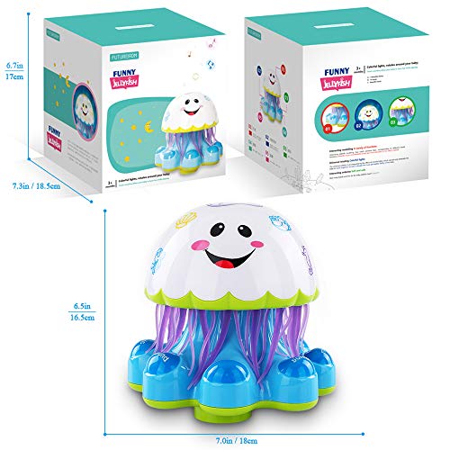 image for TEMI Electronic Baby Activity Jellyfish Dancing and Musical Toys for T