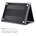 GMYLE MacBook Pro 13 Case 2019 2018 2017 Release A2159/A1989/A1706/A1708, Plastic Hard Shell Cover, Storage Bag Travel Pouch, Keyboard Cover Set Compatible Newest Mac Pro 13 Inch – Black