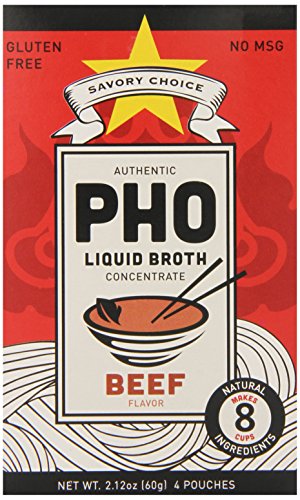 Savory Choice Pho Liquid Broth Concentrate, Beef, 2.2 Ounce (Pack of 12)