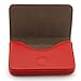 PDTXCLS Partstock(TM) Flip Style Leather Business Name Card Wallet/Holder 25 Cards Case 4L x 2.8W inches with Magnetic Shut.(Red)