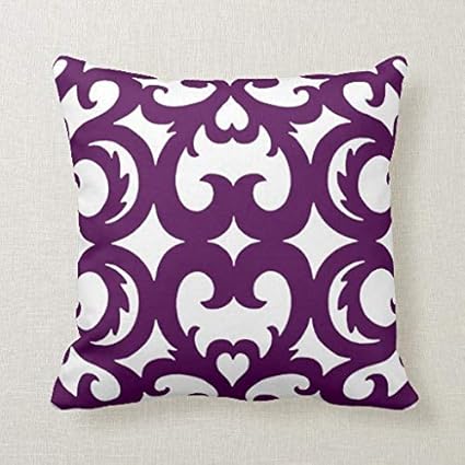 Amazon Com Celycasy Heart Fretwork Scroll Pattern In Plum