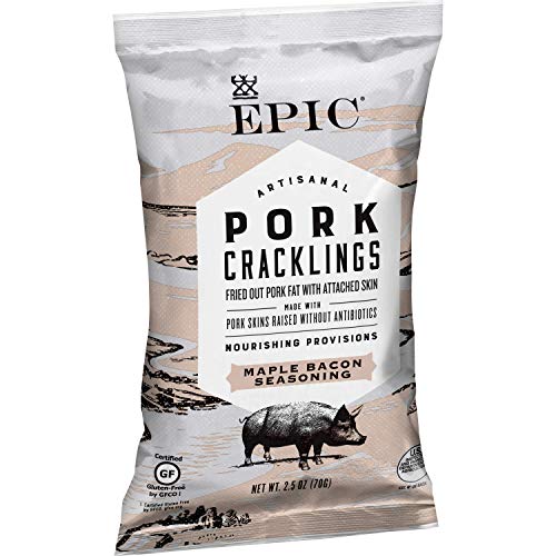 Epic Maple Bacon Pork Cracklings, Keto Friendly, Paleo Friendly, 2.5 oz