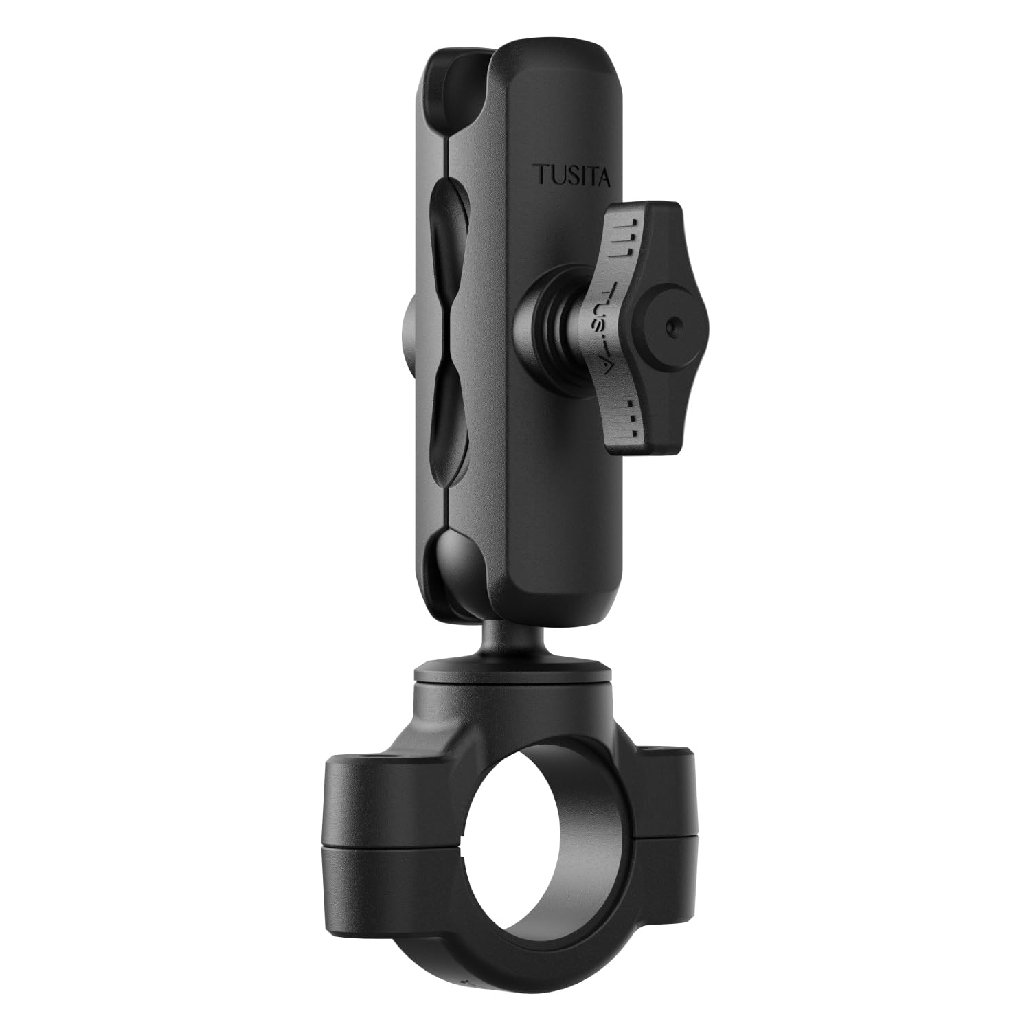 TUSITA Motorcycle Handlebar Mount - Small Base with Double Socket Arm Medium - 1" B Size — image 1