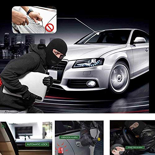 Remote Start for Car Universal Keyless Entry Car Alarm Systems 2-Way Smart Phone PKE Start Stop Central Locking with 2 Remote Controls