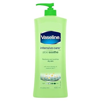 vaseline aloe soothe for sunburn