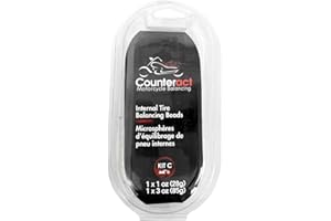 Counteract KIT-C Motorcycle Do It Yourself Tire/Wheel Balancing Beads Kit - (1) 1oz (1) 3oz DIY Bead Bags, (2) Valve Caps and