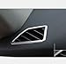 For BMW X5 E70 Front Upper Air Conditioning Outlet Trim Covers Matte Steel 2008-2013