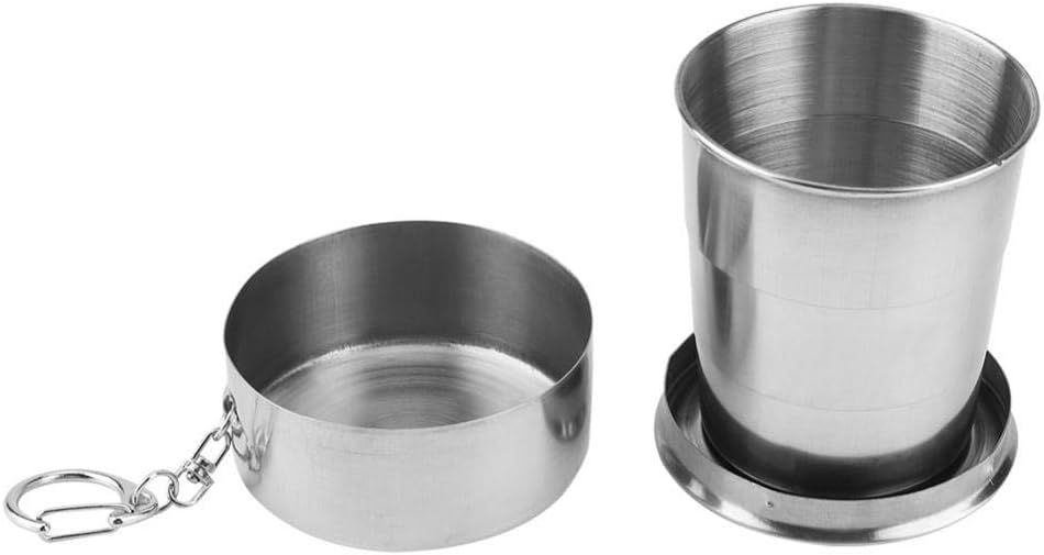 Stainless Steel Cups, Portable Camping Cups Collapsible Drinks Cup with
