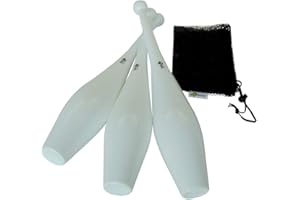 Higgins Brothers Spirit Juggling Club Set. Set of Three Juggling Clubs. Also Includes a mesh Carry Bag and Exclusive Online I