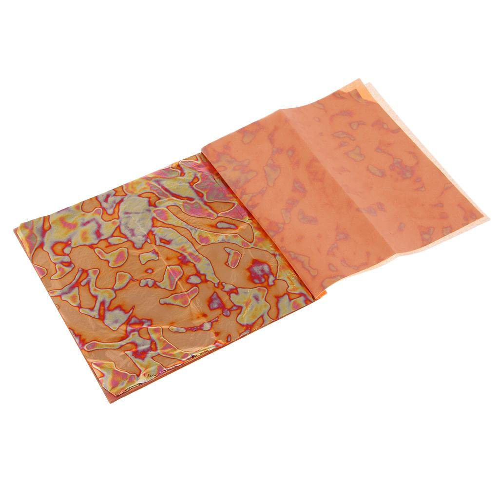 50-Pack Variegated Sheets Nail Painting 14x14cm