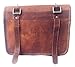 vintage crafts Genuine Goat Leather Messenger Satchel Motorcycle Tool Bag Brown Handlebar Sissy bar Travel bag Saddlebags Panniersthumb 4