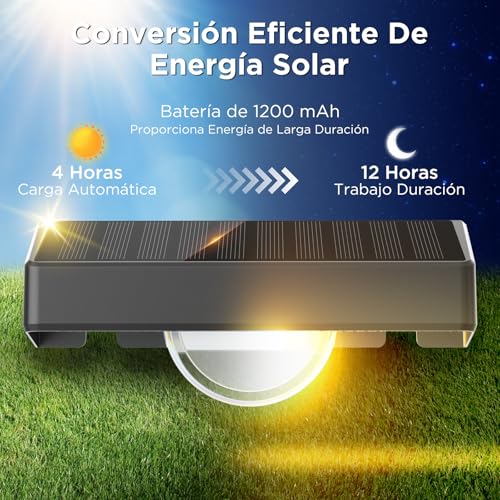 Quntis 4Pcs Luces Solares Exterior RGBCW 5m Alcance Efecto de Luz de Rayos | 16 horas Ultralarga Duración Lamparas Solares Jardín, 11 Modos IP44 Impermeable Luz Solar de Alta Calidad para Valla Porche