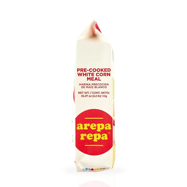 AREPA REPA PRE-COOKED WHITE CORN MEALL, GLUTEN FREE, KOSHER, IDEAL TO PREPARE AREPAS, 35.27 OZ (PACK OF 1)