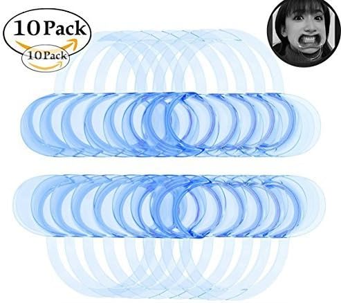 Mouthpieces for Watch Ya Mouth/Speak Out Game ,Juliu 10pcs C-SHAPE C-Shape BlueTeeth Whitening Intraoral Cheek Lip Retractor Mouth Opener for Hilarious, Mouth Guard Party Game, Medium Size
