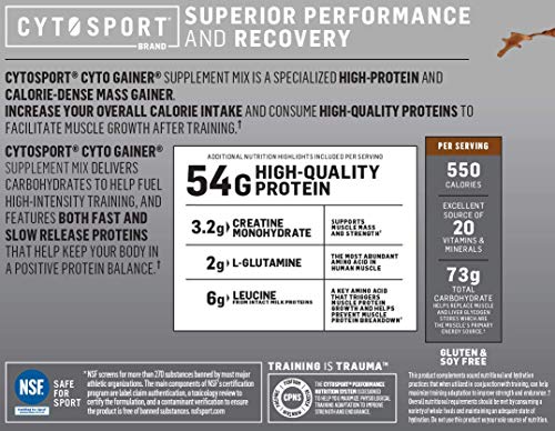 2 CytoSport+Gainer+Protein+Powder+Chocolate
