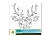 Living in Color Art Therapy Stretch Artist Canvas Primed, 8in x 8in, Color your own beautiful design on Canvas, Deer