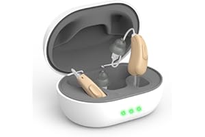 EYOUBE True Hearing Aids (Not Amplifier) 11 Channals Professional Rechargeable Waterproof Hearing Aids for Seniors Serve with Noise Cancelling Hearing Aid with Magnetic Charging Box (Skin)