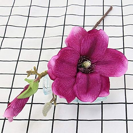 Amazon ショートブランチヴィンテージ人工シルクマグノリア蘭の家の花瓶の装飾の結婚式の花嫁の花束テーブル花の装飾 Color Purple Red 造花 オンライン通販 Amazon ショートブランチヴィンテージ人工シルクマグノリア蘭の家の花瓶の装飾の結婚式の花嫁の花束テーブル花の装飾 Color Purple Red 造花 オンライン通販