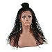 EAYON HAIR Curly 13x4 Lace Front Human Hair Wigs-Glueless 130% Density Brazilian Virgin Remy Wigs with Baby Hair for Women 18inch Natural Color