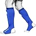 Meister MMA Elastic Cloth Shin & Instep Padded Guards (Pair) - Blue - Youth/X-Small