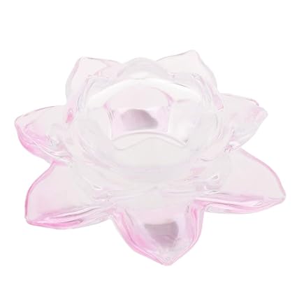 Homyl Cristal Fleur De Lotus Porte Bougie Chandelier