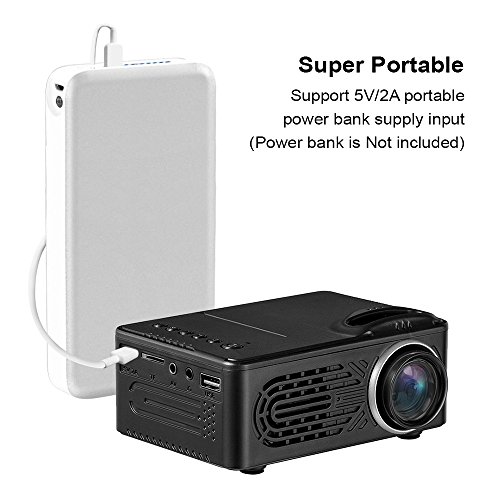 image for iDeer Life iDeer LCD Mini Projector,Multimedia Potable Home Theater Pr