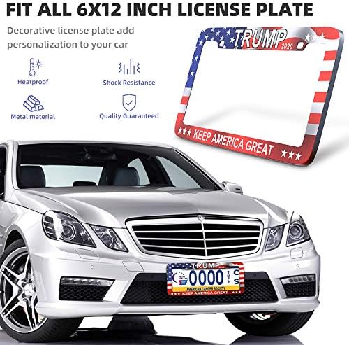 Jpnvxie Trump License Plate Covers Vanity Tag Metal Car Plate Decorative Car Front Aluminum License Plate For Men Women Boy Girls Car 6x12 Inch Covers License Plate Covers Frames