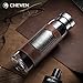 CHEVEN Magic Metal Plate Tea Tumbler & Glass Water Bottle 20oz / Ultra-Clear Borosilicate Glass with Spill-proof stainless Lid / Old Fashion Leather Insulated Thermo Sleeve