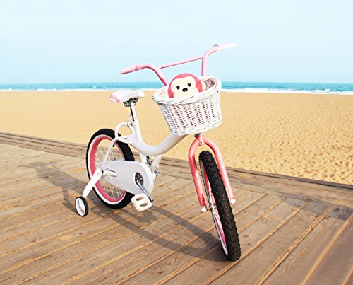 Colorbasket Kid's Front Handlebar Wicker Bike Basket - White - Thumbnail 2