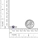 925 Sterling Silver Purple Amethyst Gemstone Birthstone Women's Ring 1.02 Ct (Available 5,6,7,8,9)