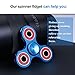 DODOTECH Anti-Anxiety Premium Quality EDC Fidget Spinner High Speed Hand Spinner Toys for Kids & Adults Stress Reducer Relieves ADHD Anxiety and Boredom Steel Ball Bearing - Blue