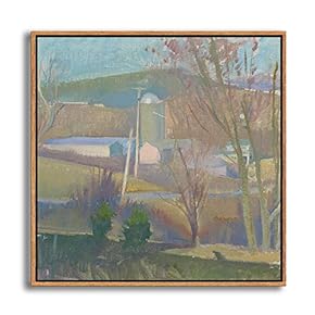 Framed Canvas Wall Art Metaphysical Still Life with Triangle by Giorgio Mordian Canvas Prints Home Artwork Decoration for Living Room,Bedroom - 16x16 inches