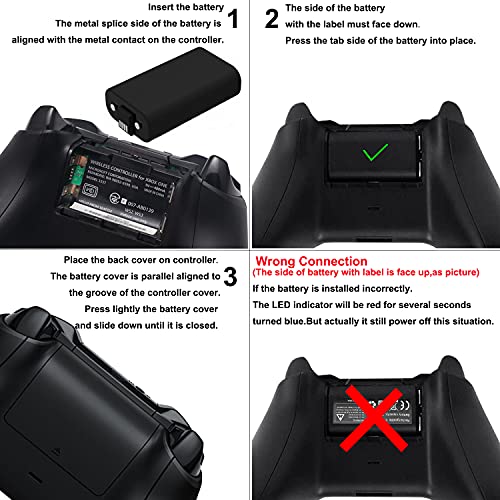 Xbox One Controller Battery Pack,1800mAh Rechargeable Battery (2 Pack